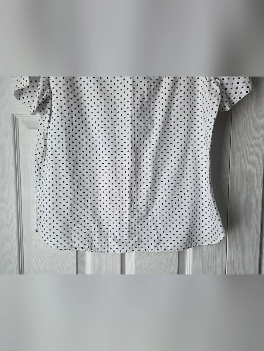 Calvin Klein Men's Short-Sleeve White Dot-Print Button Shirt Size XL - Picture 10 of 14